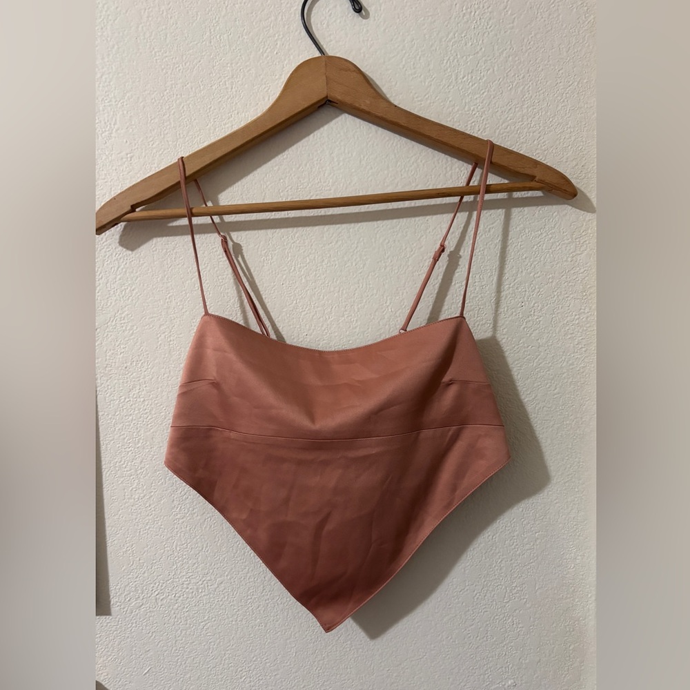 Pink Satin Cami Top